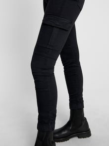 ONLY Cargo trousers with mid waist -Black - 15170889