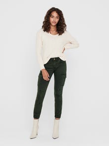 ONLY Pantalons Slim Fit Taille moyenne Élastique -Rosin - 15170889