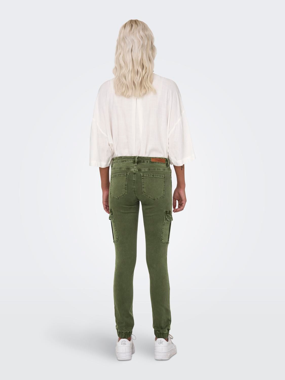 ONLY Pantalons Slim Fit Taille moyenne Élastique -Kalamata - 15170889