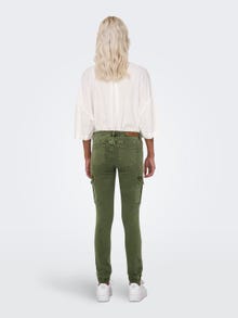 ONLY Slim Fit Mid waist Elasticated hems Trousers -Kalamata - 15170889