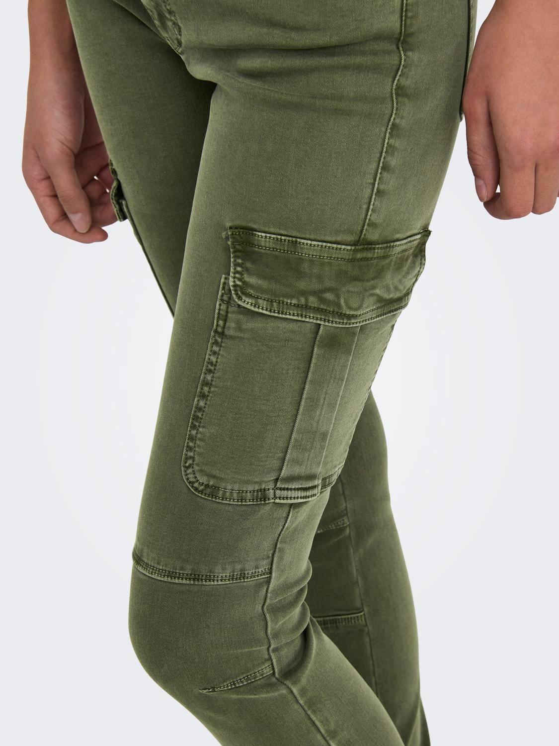 ONLY Pantalons Slim Fit Taille moyenne Élastique -Kalamata - 15170889
