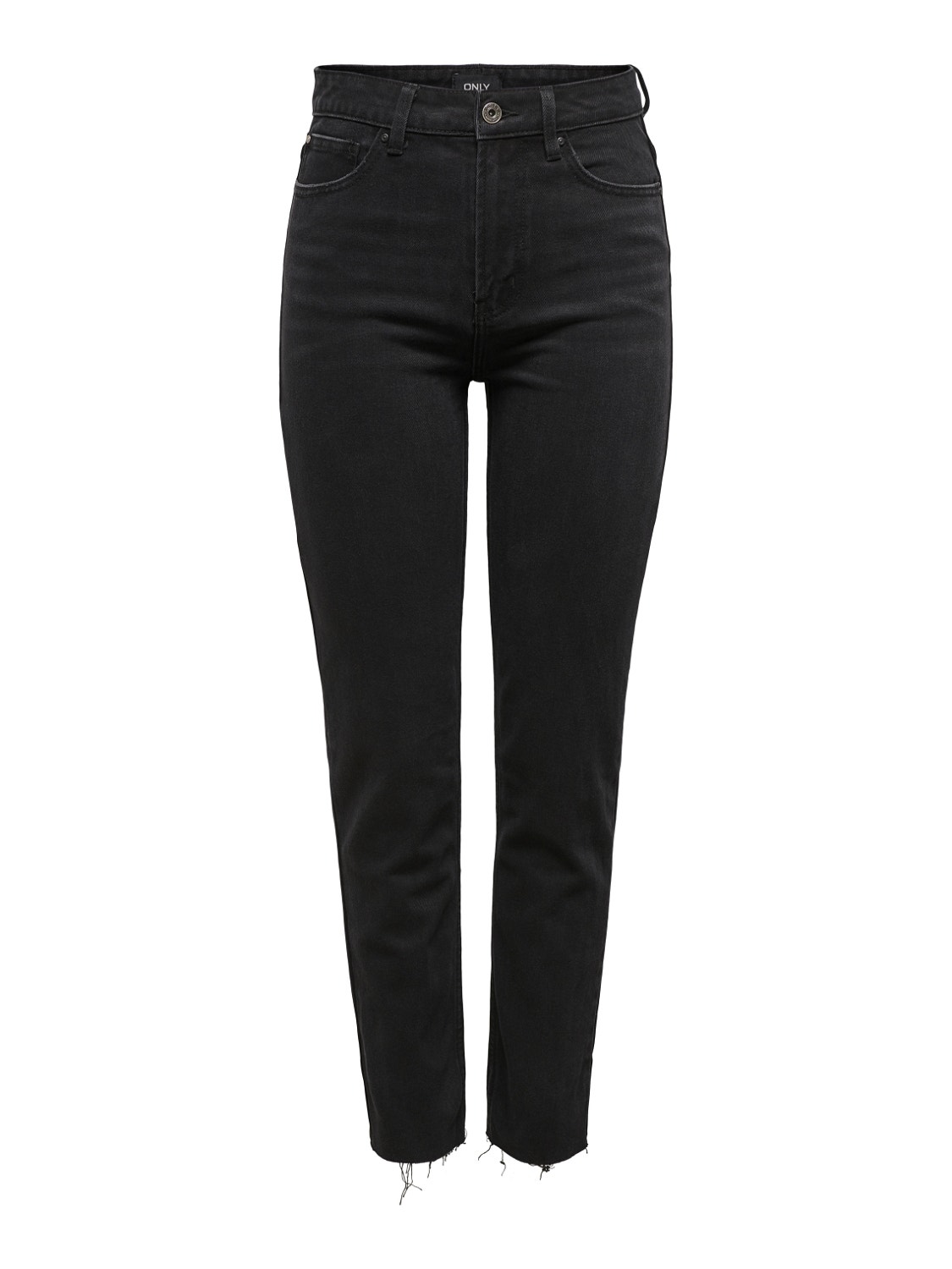 ONLY ONLEmily HW Straight Fit Jeans -Black Denim - 15171545