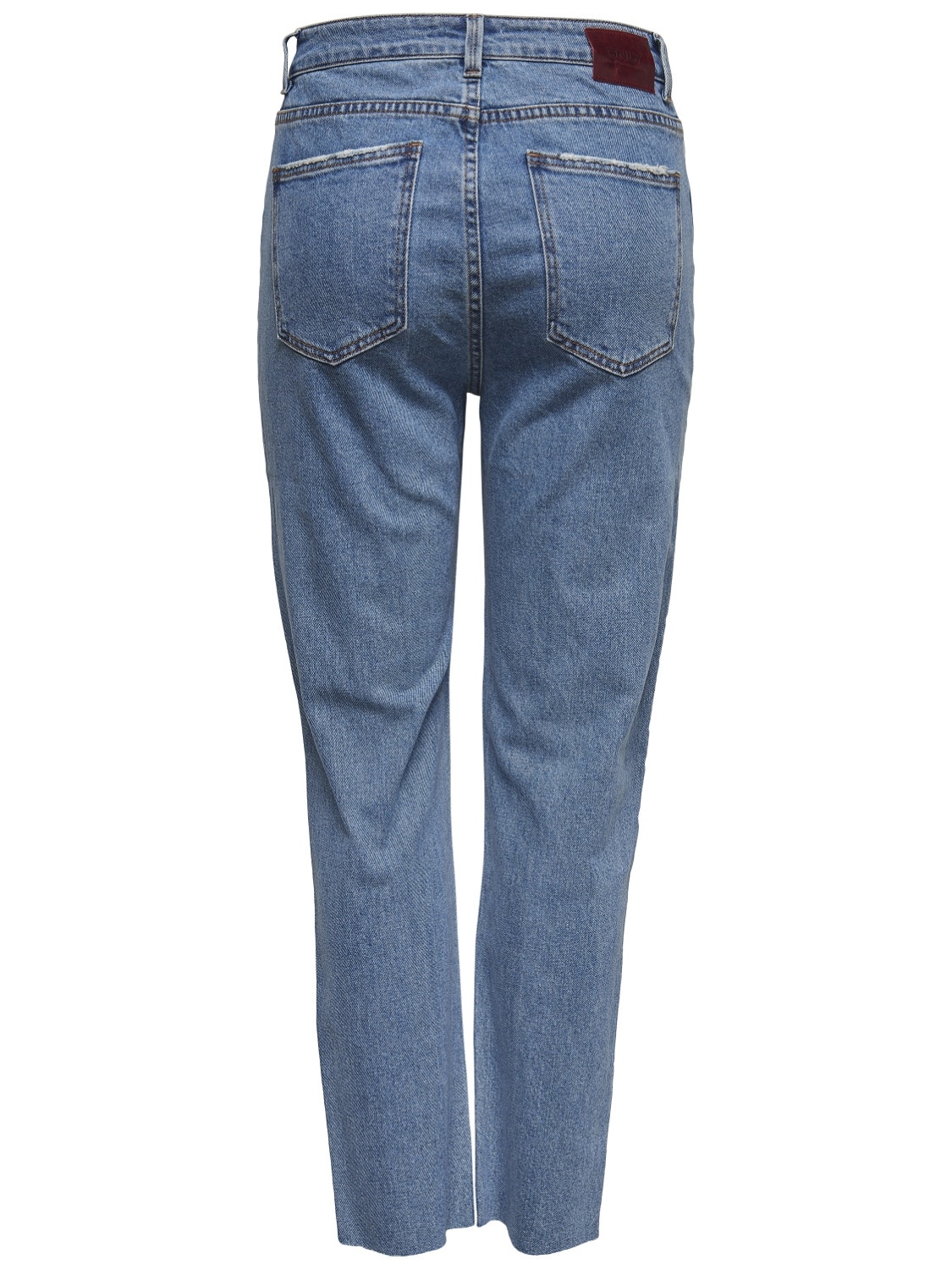 ONLY Gerade geschnitten Hohe Taille Jeans -Light Blue Denim - 15171550