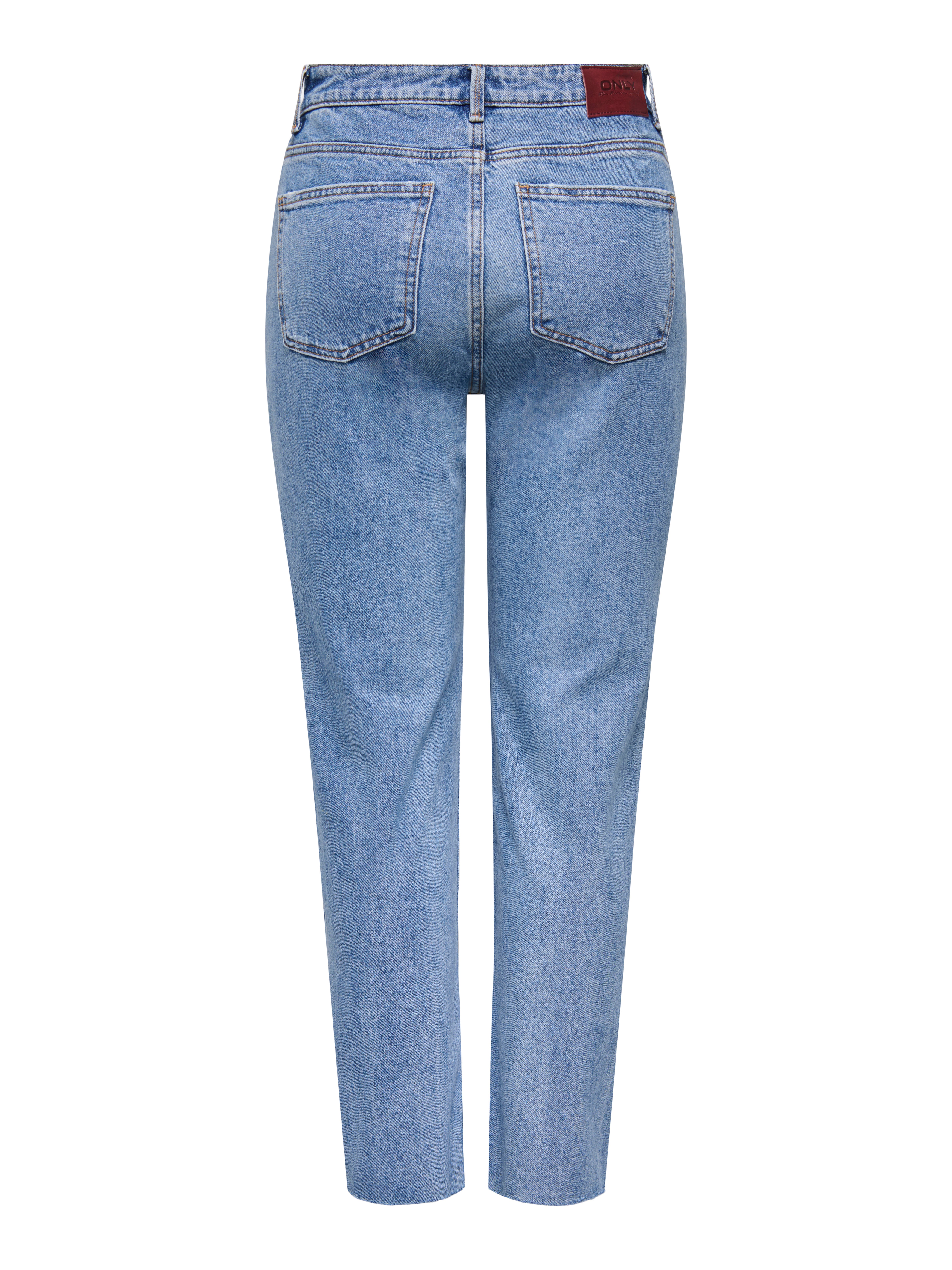 Thumbnail - Onlemily Hohe Taille Gerade Geschnitten Jeans