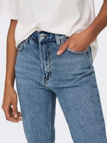 ONLY ONLEmily HW Cropped Ankle Straight Fit Jeans -Light Blue Denim - 15171550