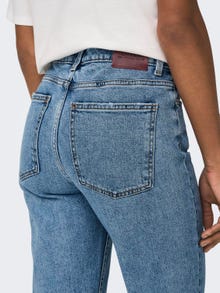 ONLY Straight Fit High waist Jeans -Light Blue Denim - 15171550