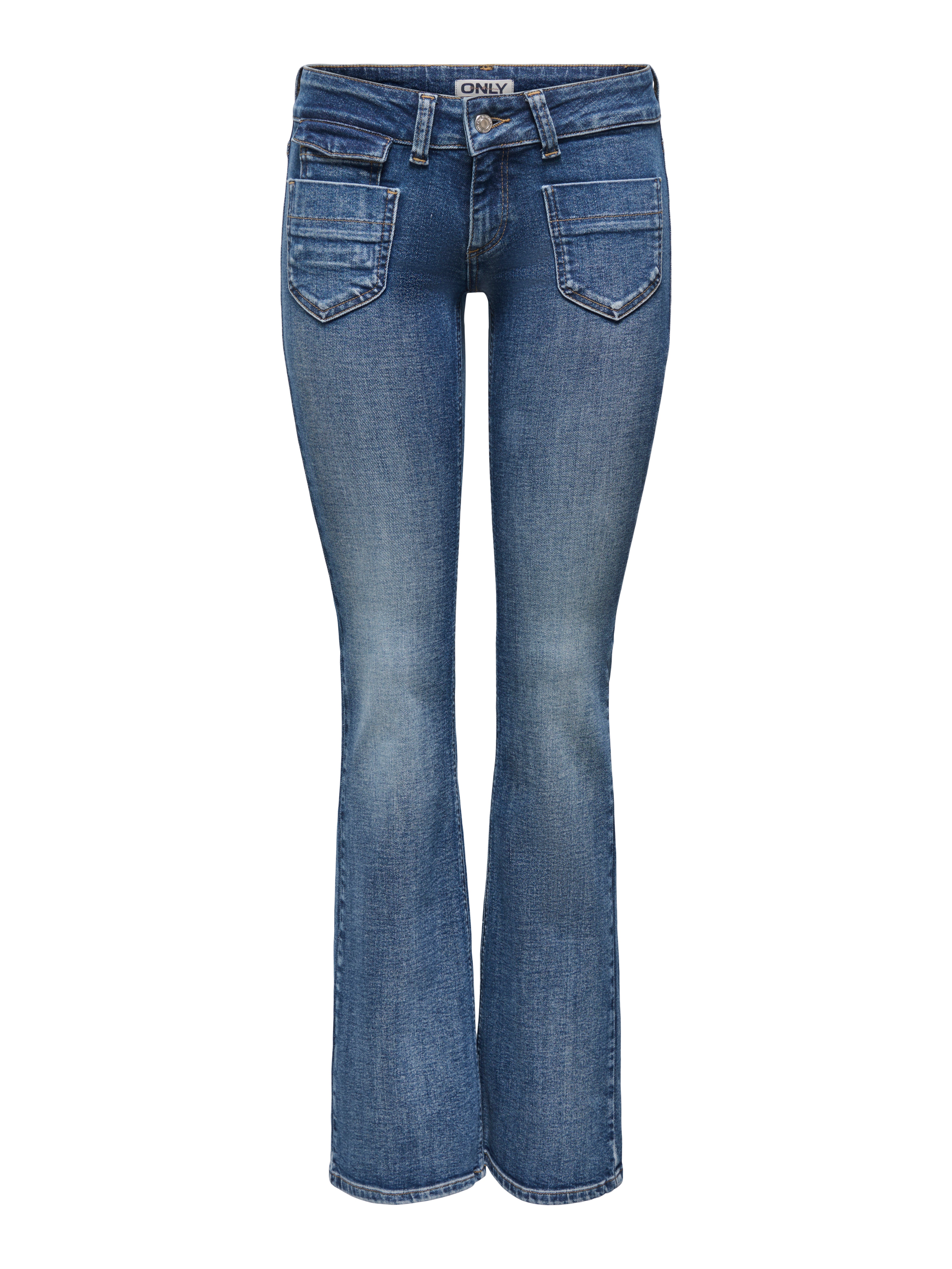 Thumbnail - Onlebba Niedrige Taille Slim Fit Jeans
