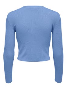 ONLY Cropped Gebreid Vest -Little Boy Blue - 15171755