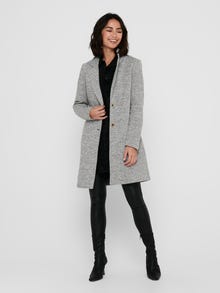 ONLY Long coat -Light Grey Melange - 15173066