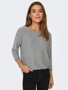 ONLY Boatneck 3/4 sleeved top -Night Sky - 15173186