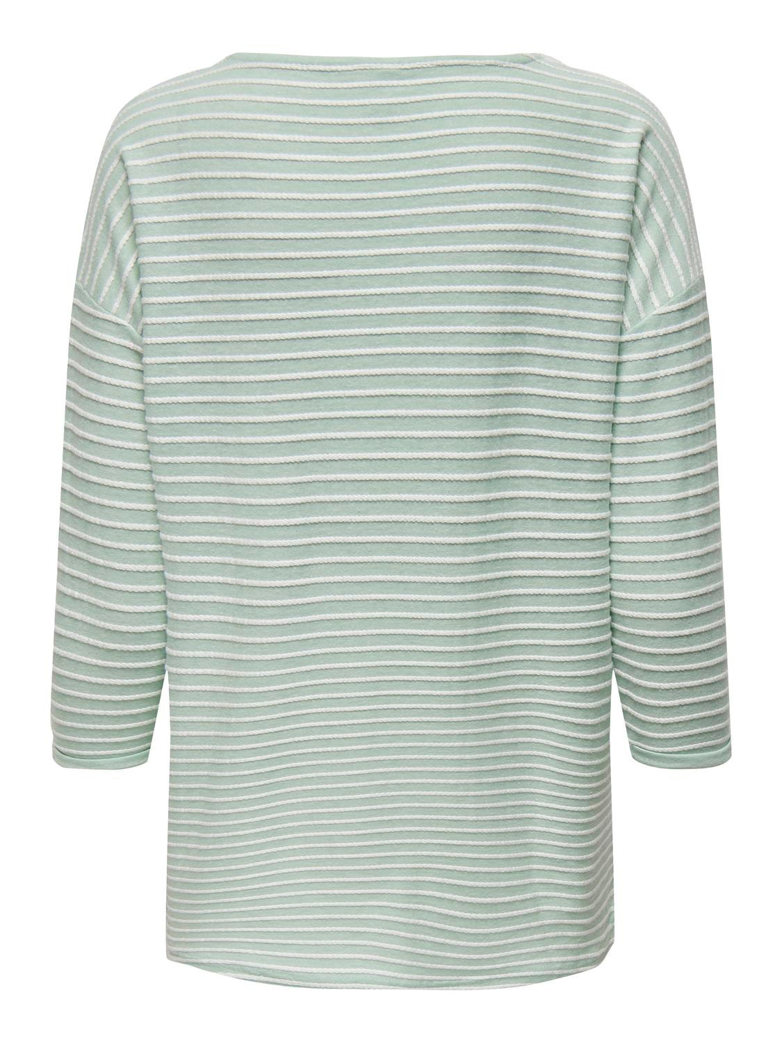 ONLY Boatneck 3/4 sleeved top -Frosty Green - 15173186