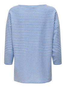 ONLY De cuello barco Camiseta 3/4 -Provence - 15173186