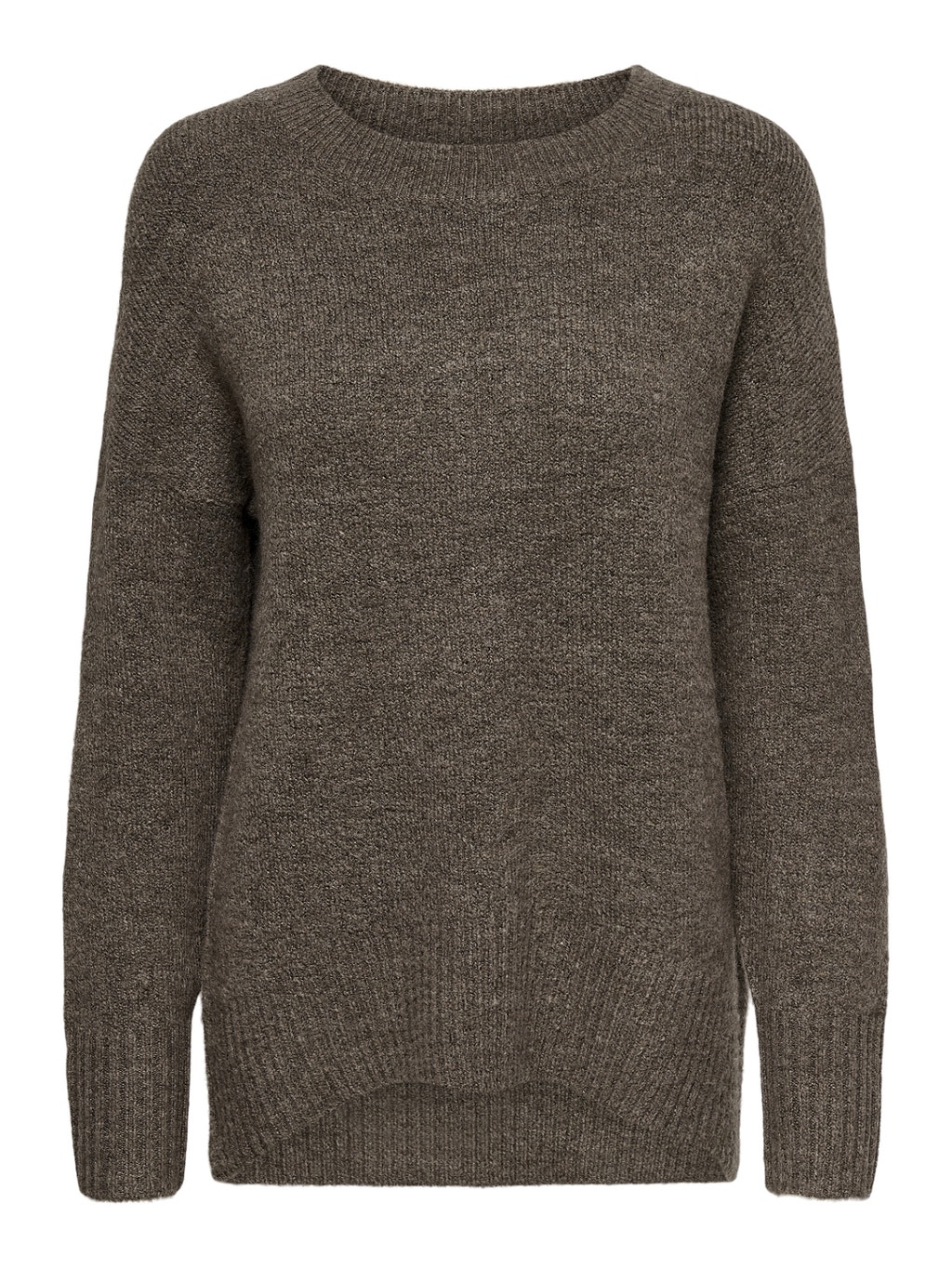 Detailed Knitted Pullover | Dark Brown | ONLY®