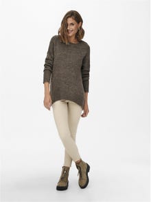 ONLY O-neck knitted pullover -Major Brown - 15173800