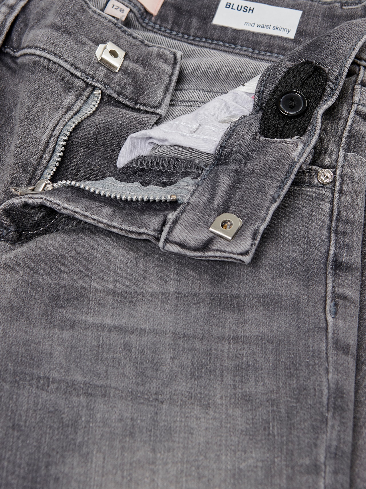 ONLY Skinny Fit Raw hems Jeans -Grey Denim - 15173843