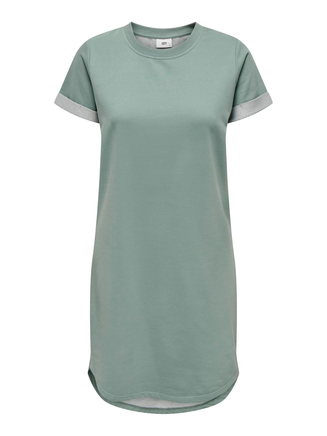 ONLY Regular fit O-hals Korte jurk -Chinois Green - 15174793