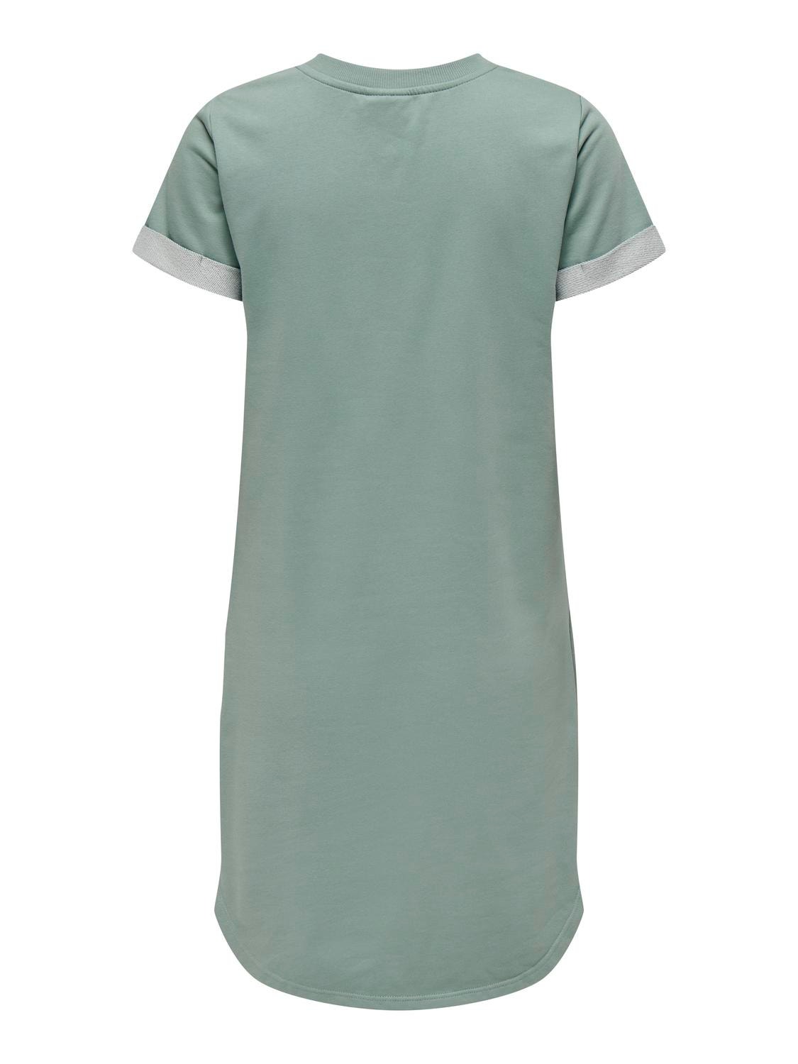 ONLY Mini T-shirt Kjole -Chinois Green - 15174793