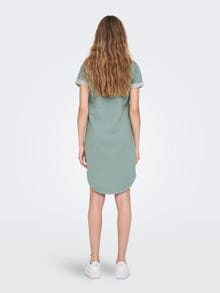 ONLY Normal geschnitten Rundhals Kurzes Kleid -Chinois Green - 15174793