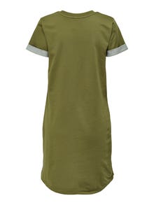 ONLY mini T-shirt Dress -Martini Olive - 15174793