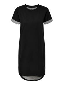 ONLY mini T-shirt Dress -Black - 15174793