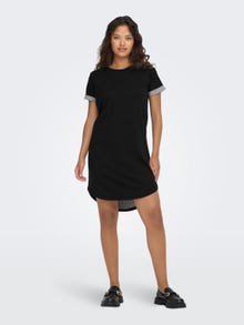 ONLY Short T-shirt Dress -Black - 15174793