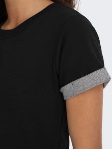 ONLY Kort T-shirt Kjole -Black - 15174793