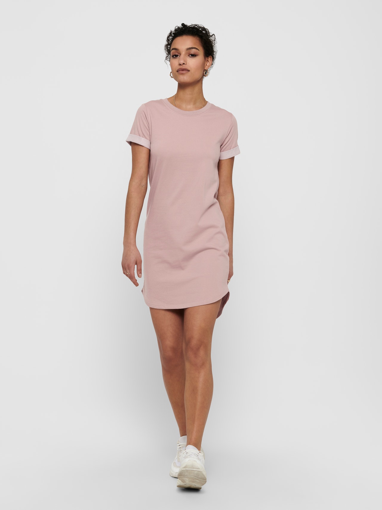 ONLY Regular Fit Round Neck Short dress -Adobe Rose - 15174793