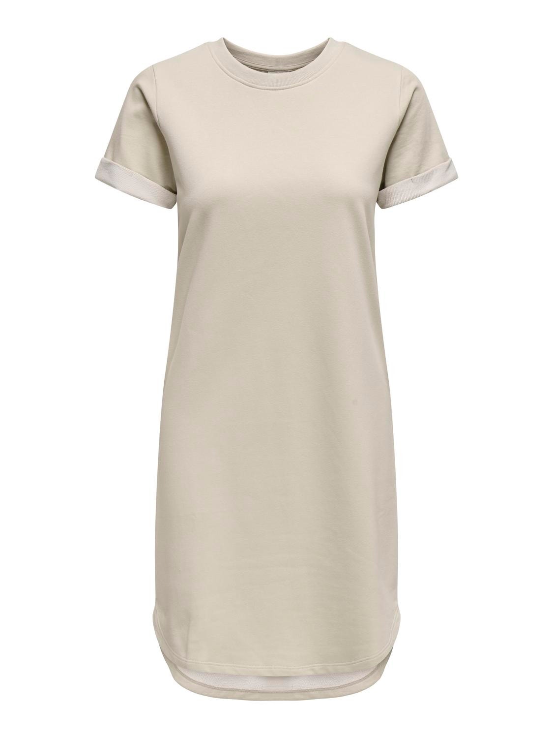 ONLY Short T-shirt Dress -Chateau Gray - 15174793