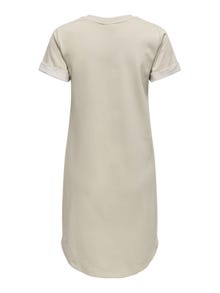 ONLY mini T-shirt Dress -Chateau Gray - 15174793