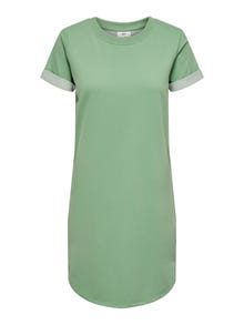 ONLY Short T-shirt Dress -Basil - 15174793