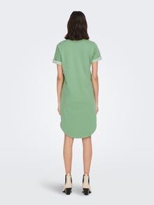 ONLY Regular Fit Round Neck Short dress -Basil - 15174793