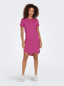 ONLY mini T-shirt Dress -Festival Fuchsia - 15174793