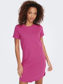 ONLY mini T-shirt Dress -Festival Fuchsia - 15174793