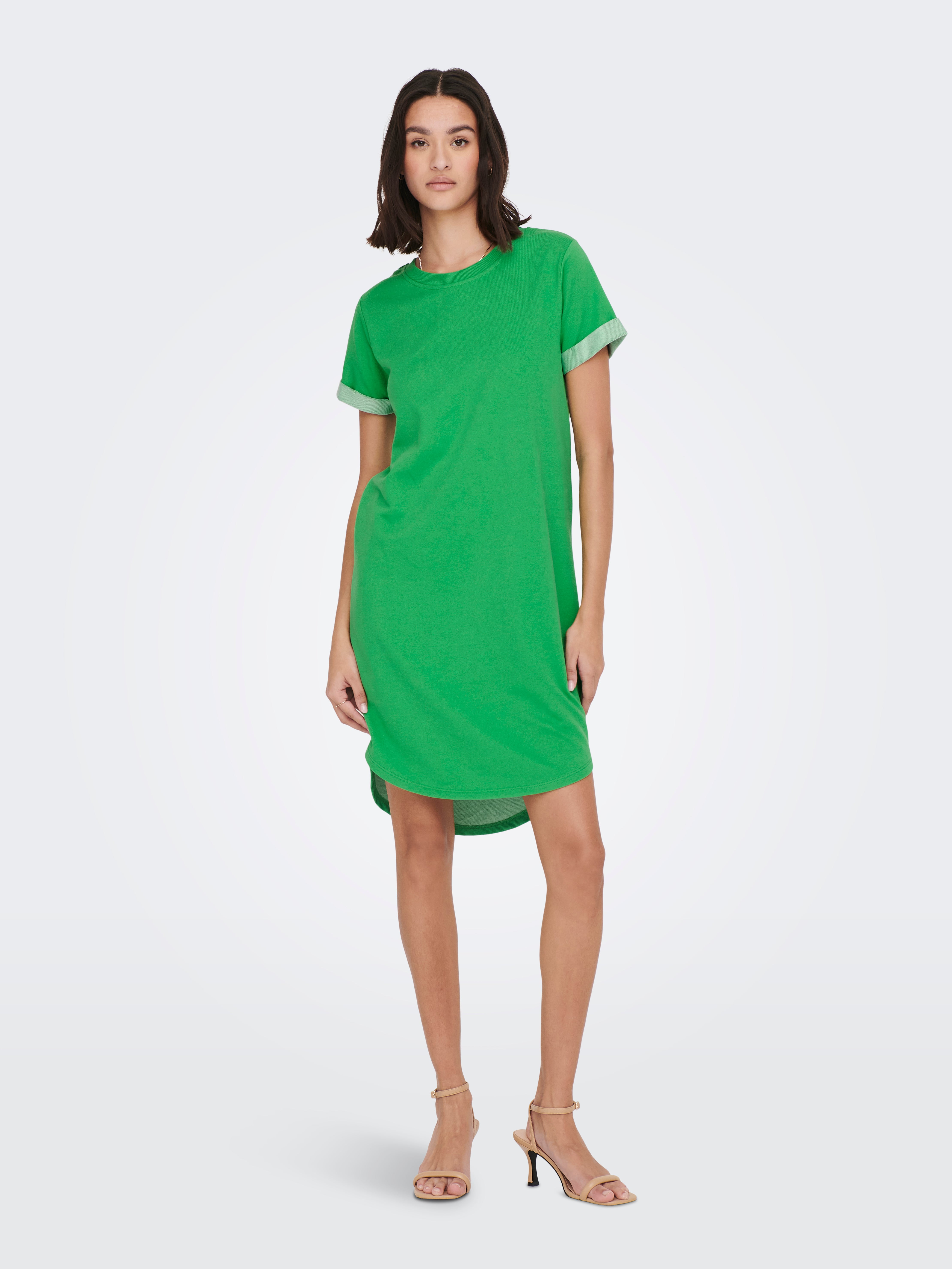 Kelly green store shirt dress