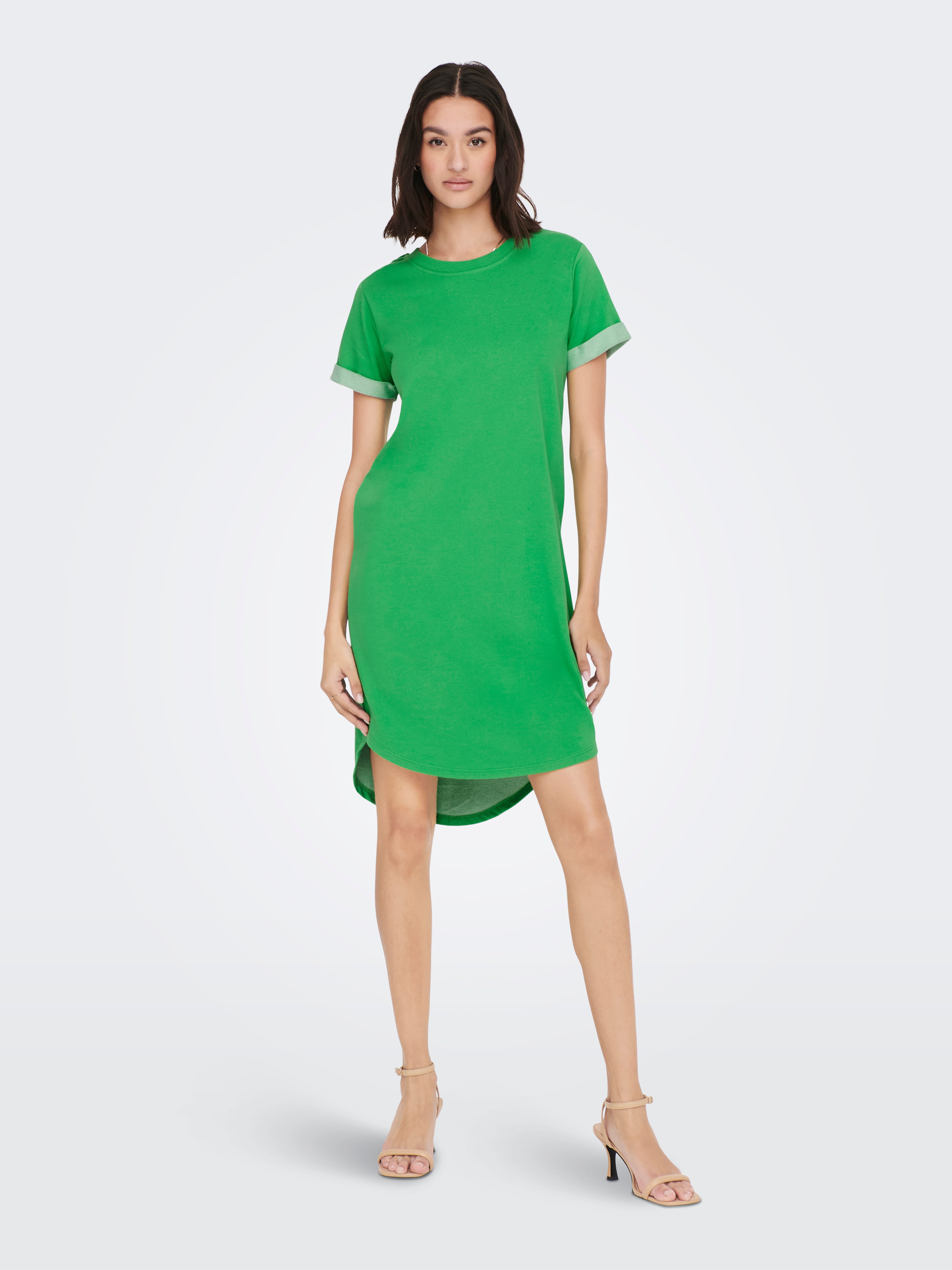 Kelly green store shirt dress