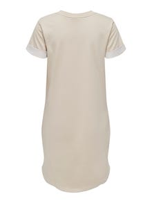 ONLY mini T-shirt Dress -Cement - 15174793