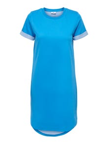 ONLY mini T-shirt Dress -Dresden Blue - 15174793