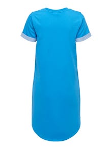 ONLY Normal geschnitten Rundhals Kurzes Kleid -Dresden Blue - 15174793