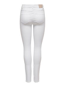 ONLY Jeans Skinny Fit Taille haute -White - 15174842
