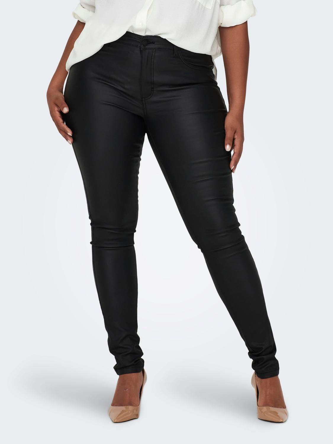 Carpunk Mittlere Taille Skinny Fit Jeans