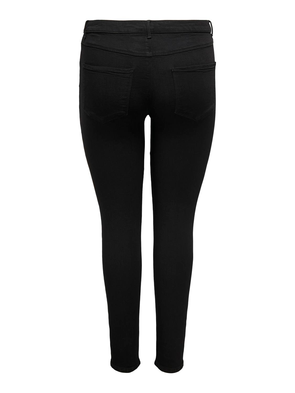 ONLY Skinny Fit Mittlere Taille Jeans -Black - 15174943