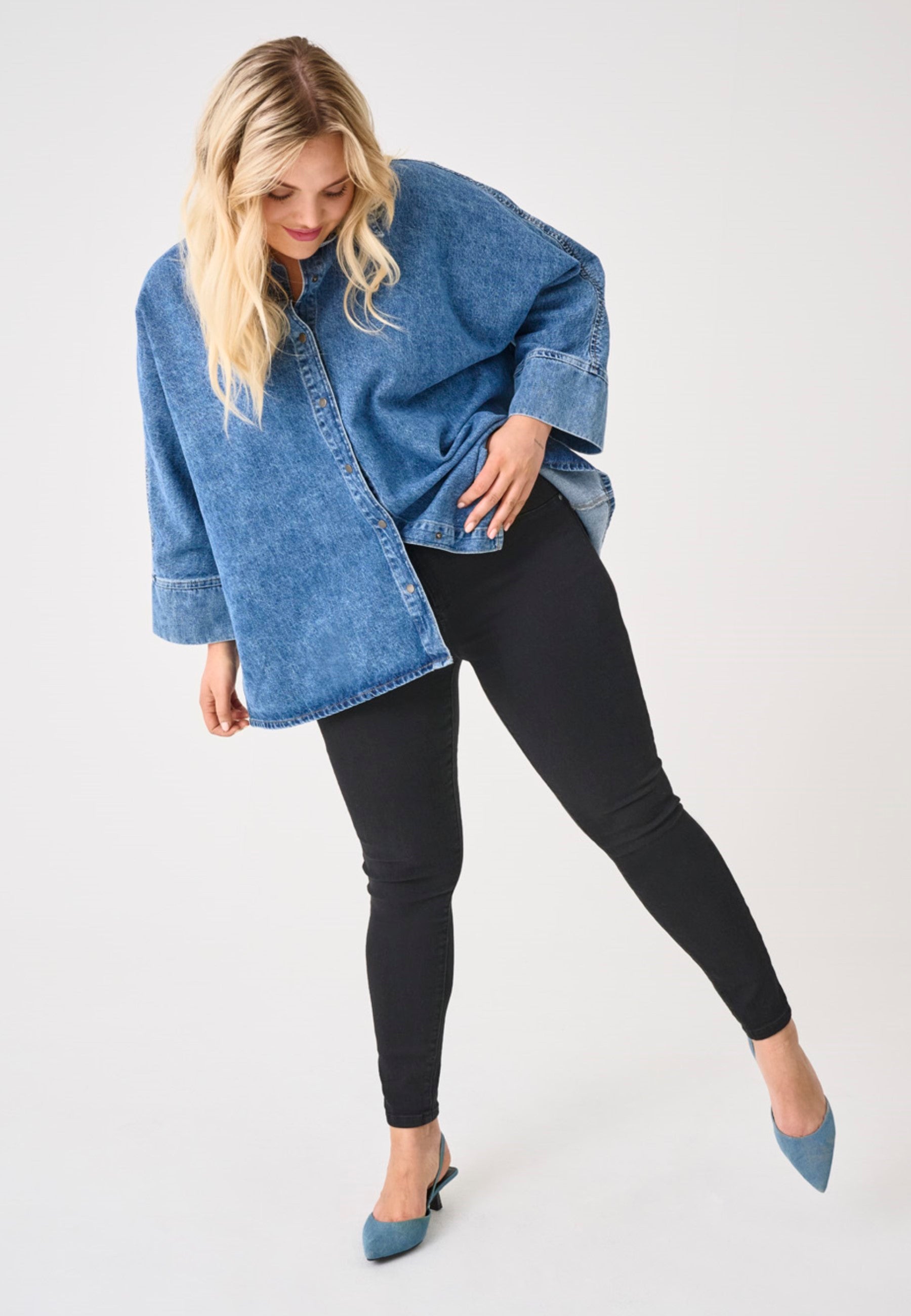 Thumbnail - Carthunder Mittlere Taille Skinny Fit Jeans