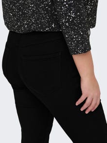 ONLY CARTHUNDER PUSH UP REGular waist SKinny BLACK Jeans -Black - 15174943