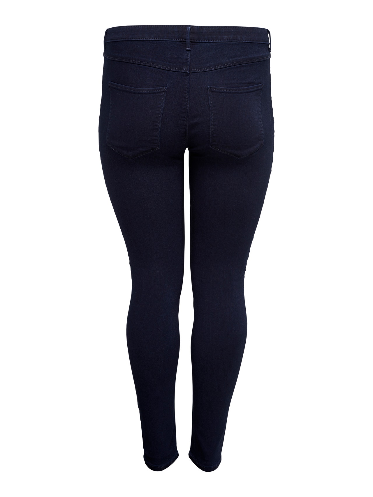 ONLY Curvy CARThunder push reg Jeans skinny fit -Dark Blue Denim - 15174944