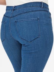 ONLY Curvy Thunder push up reg Skinny jeans -Medium Blue Denim - 15174945