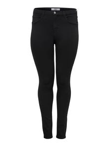 ONLY CARSTORM Hohe Taille Skinny Fit Jeans -Black - 15174946