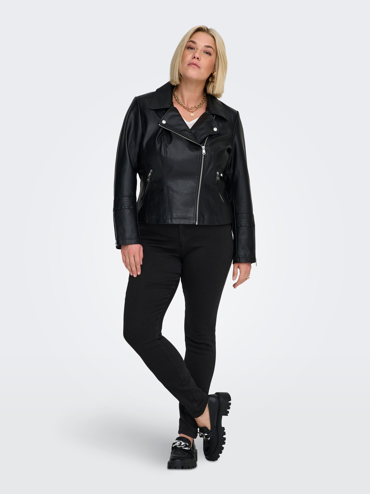 ONLY CARSTORM Hohe Taille Skinny Fit Jeans -Black - 15174946