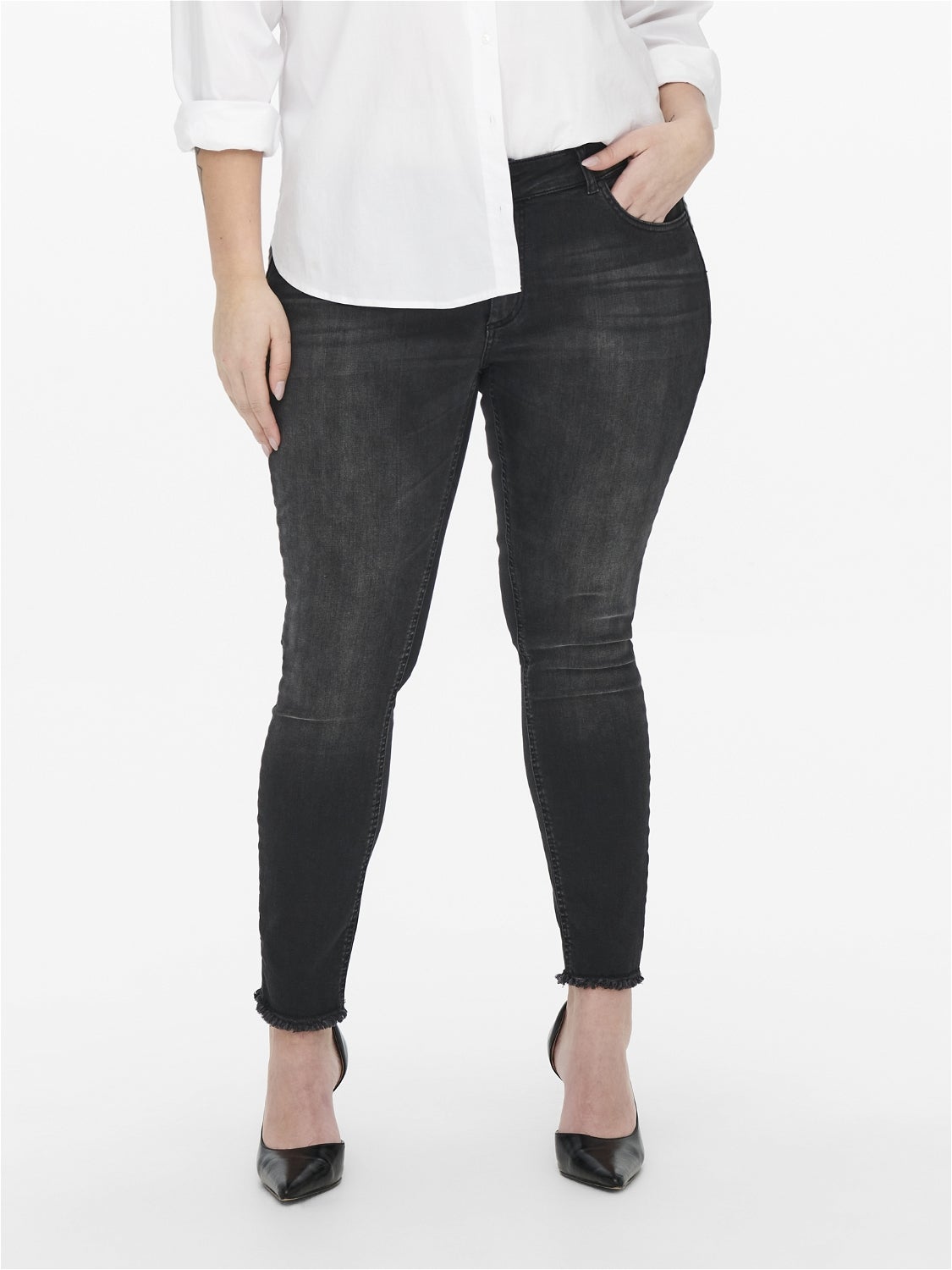 Carwilly Mittlere Taille Skinny Fit Jeans