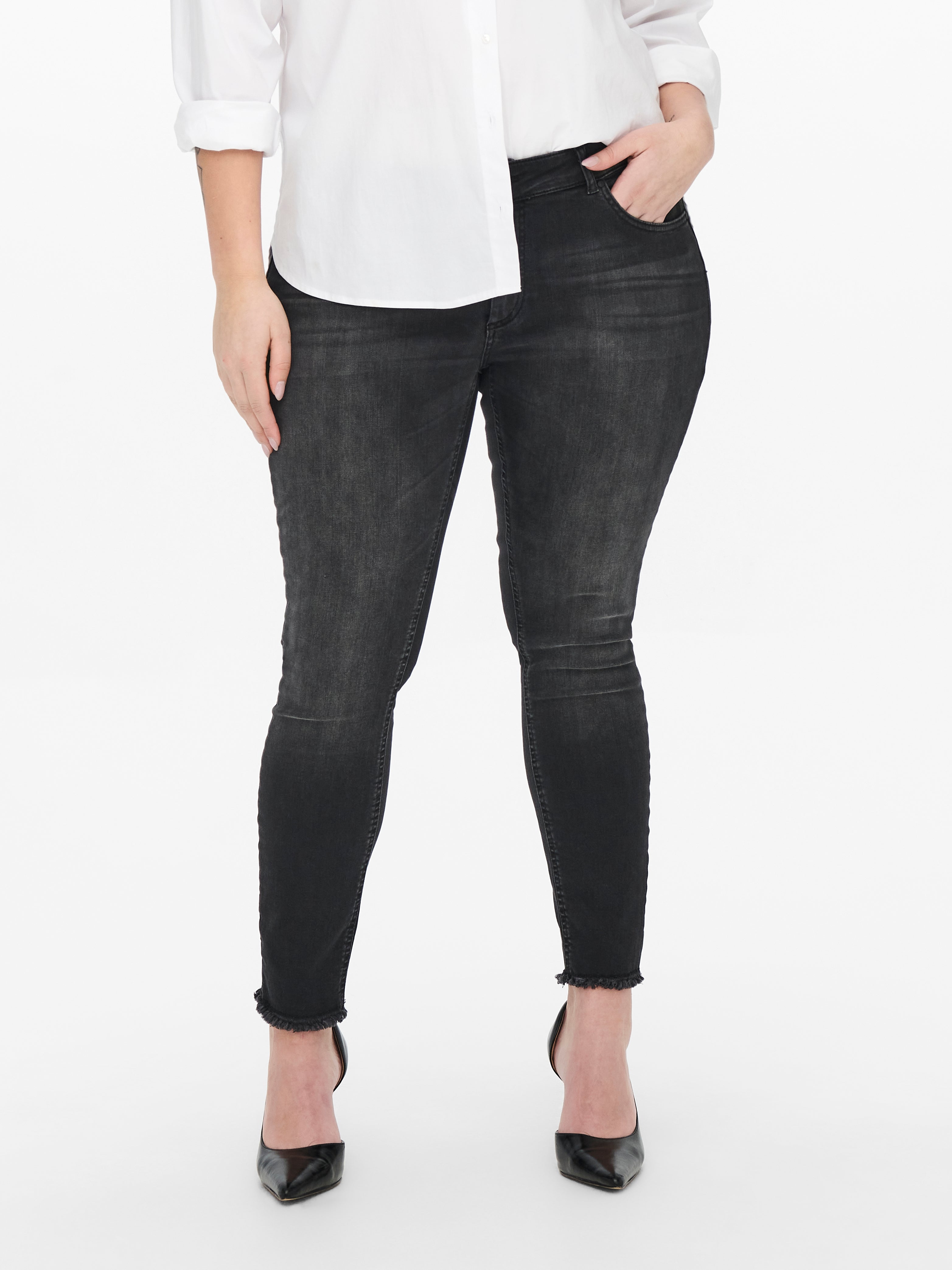 Thumbnail - Carwilly Mittlere Taille Skinny Fit Jeans