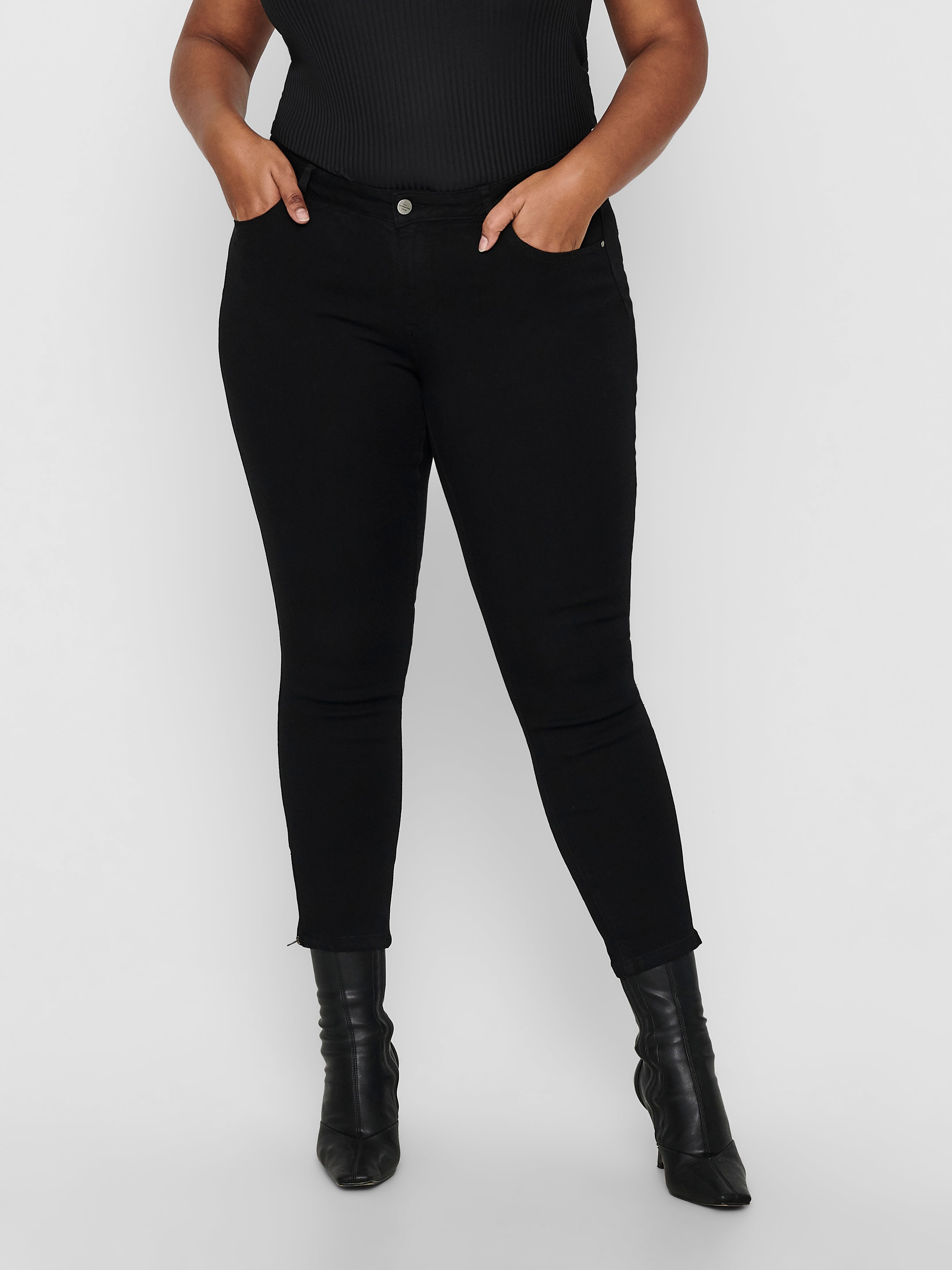 Carkarla Mittlere Taille Skinny Fit Jeans